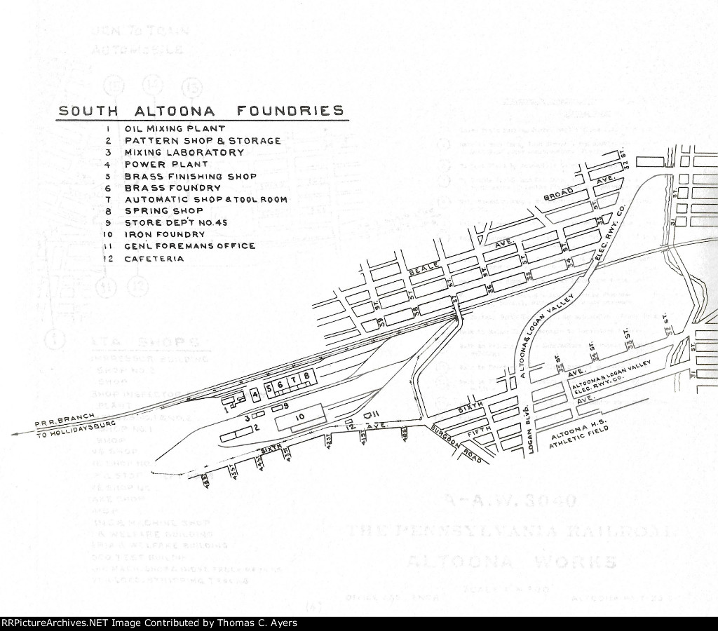 Altoona Works Inspection Report, Page 4, Map (#4 of 4), 1946